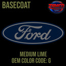 Ford Medium Lime Code G OEM Basecoat