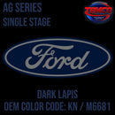 Tamco Paint Ford Dark Lapis Code KN / M6681 OEM AG Series Single Stage