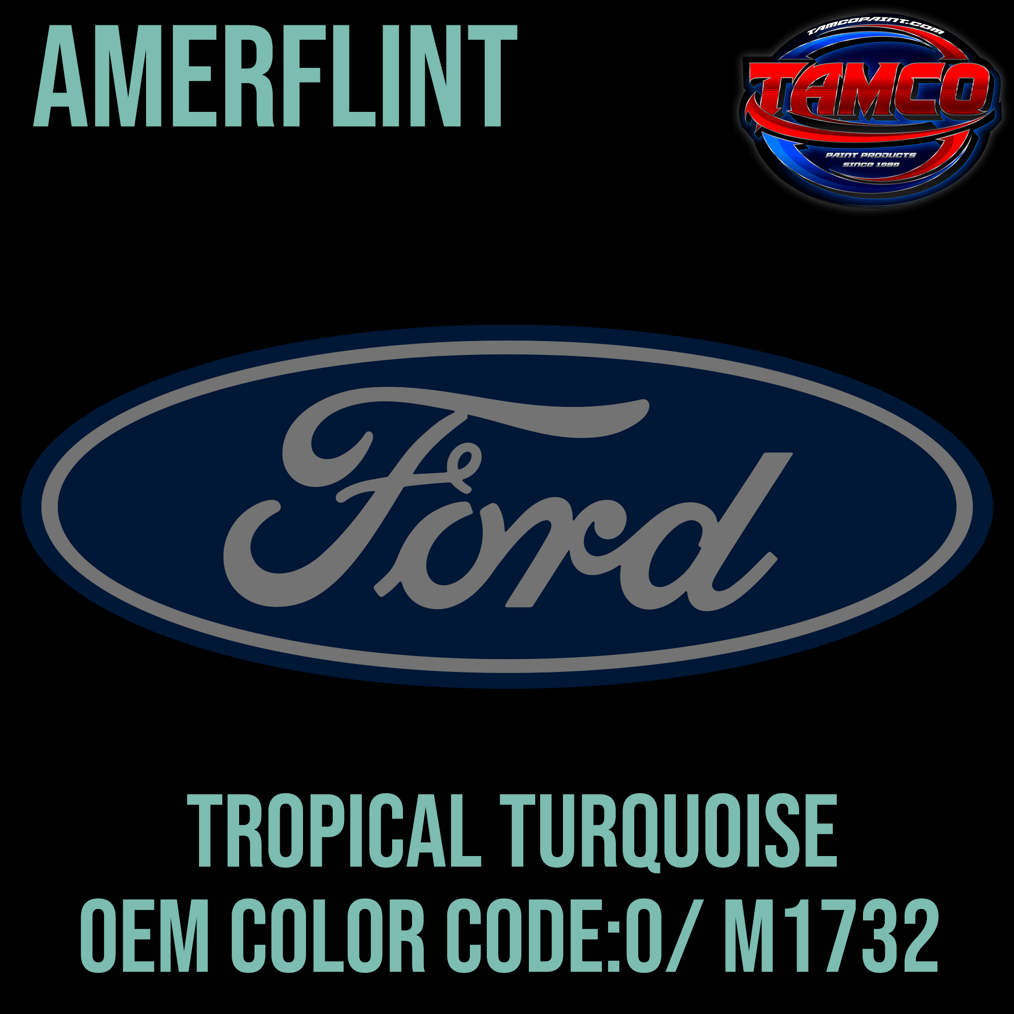 Ford Tropical Turquoise | O / M1732 | 1964-1965 | OEM Amerflint II Ser