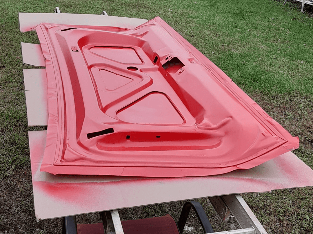 Tamco Paint Ford Bright Red and Ford High Performance White on Ford Gran Torino