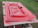 Tamco Paint Ford Bright Red and Ford High Performance White on Ford Gran Torino