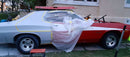 Tamco Paint Ford Bright Red and Ford High Performance White on Ford Gran Torino