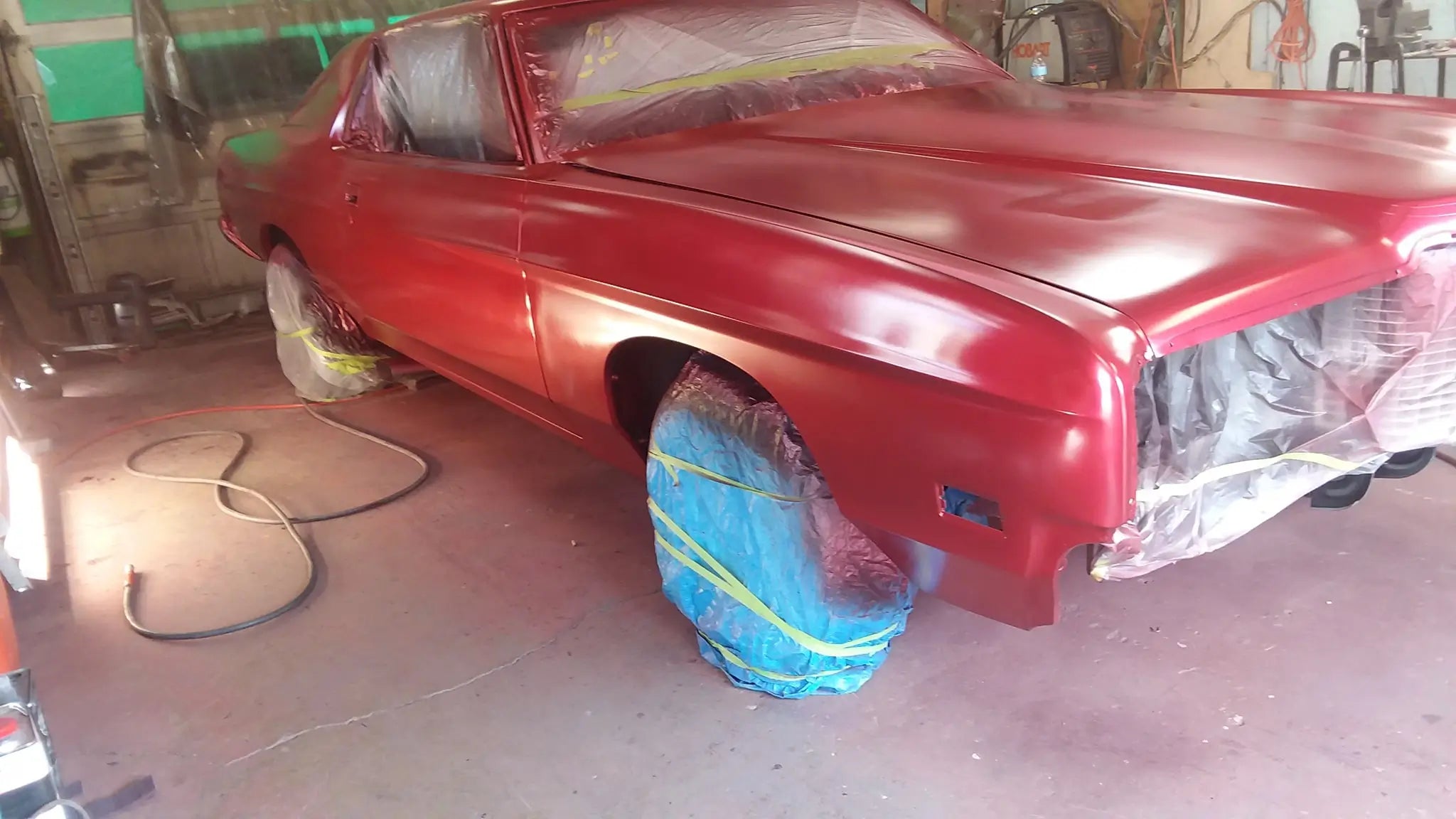 Tamco Paint Ford Candy Red Pearl on 1971 Ford Galaxie 500