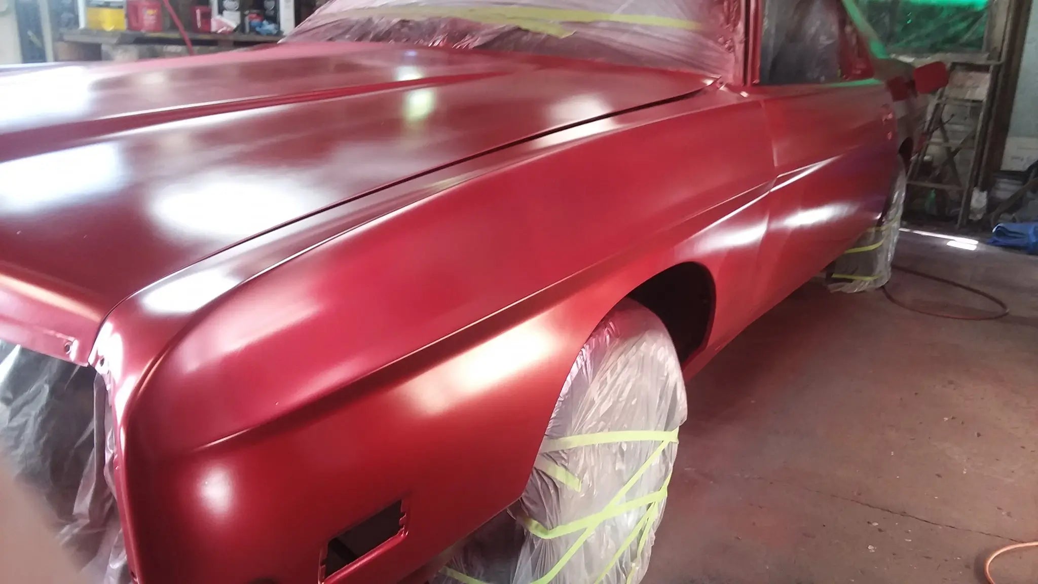 Tamco Paint Ford Candy Red Pearl on 1971 Ford Galaxie 500