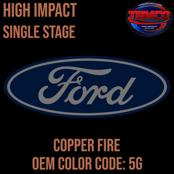 Tamco Paint Ford Copper Fire Code 5G OEM High Impact Single Stage