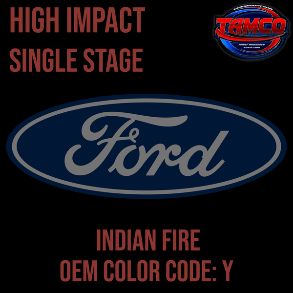 Tamco Paint Ford Indian Fire Code  Y  OEM High Impact Single Stage