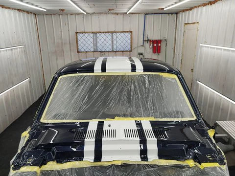 Tamco Paint Ford Night Mist Blue Metallic in Ford Mustang