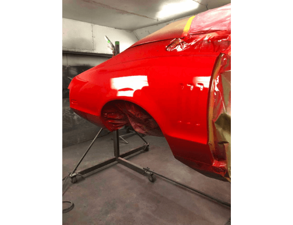 Tamco Paint Ford Race Red in 1973 Mercury Montego GT