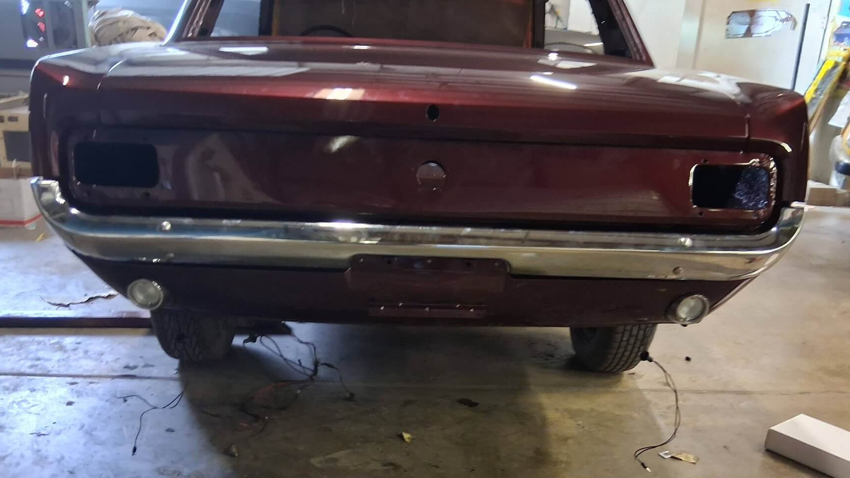 Tamco Paint Ford Vintage Burgundy on 1966 Ford Mustang