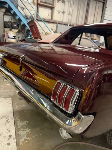 Tamco Paint Ford Vintage Burgundy on 1966 Ford Mustang