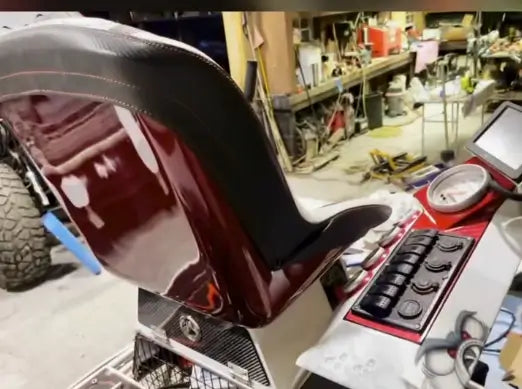 Tamco Paint Ford Candy Apple Red on Airboat Seat