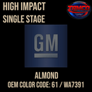 Tamco Paint GM Almond OEM Color Code: 61 / WA7391 High Impact SS