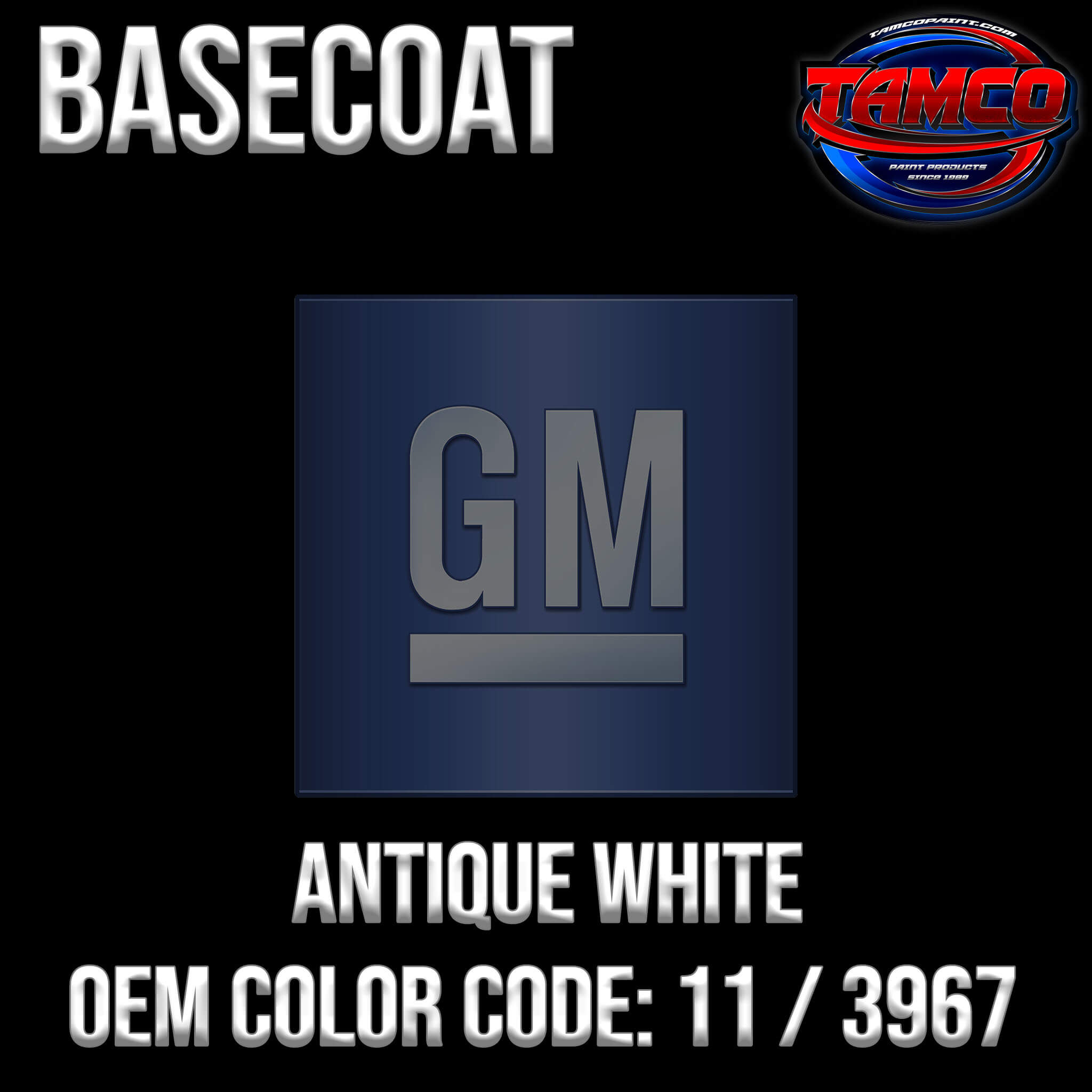GM ANTIQUE  WHITE OEM BASECOAT