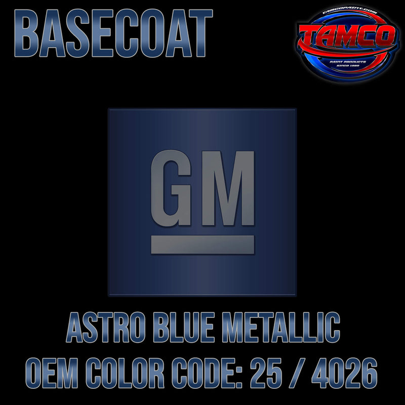 GM ASTRO BLUE METALLIC OEM BASECOAT