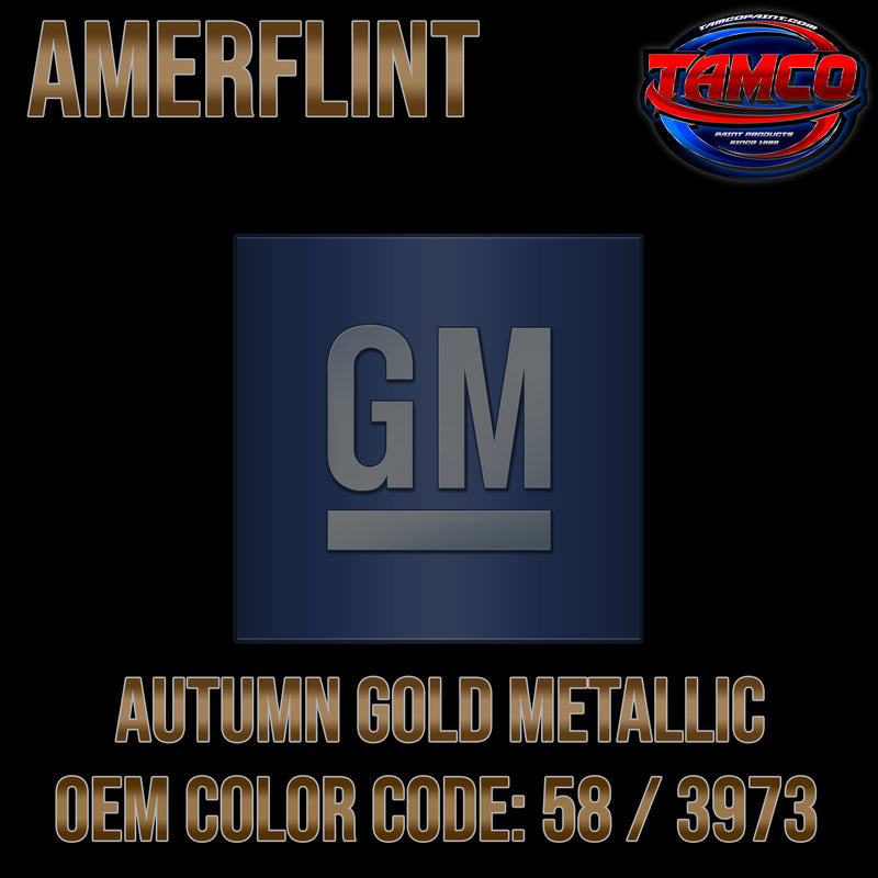 GM Autumn Gold Metallic | 58 / 3973 | 1970 | OEM Amerflint II Series Single Stage