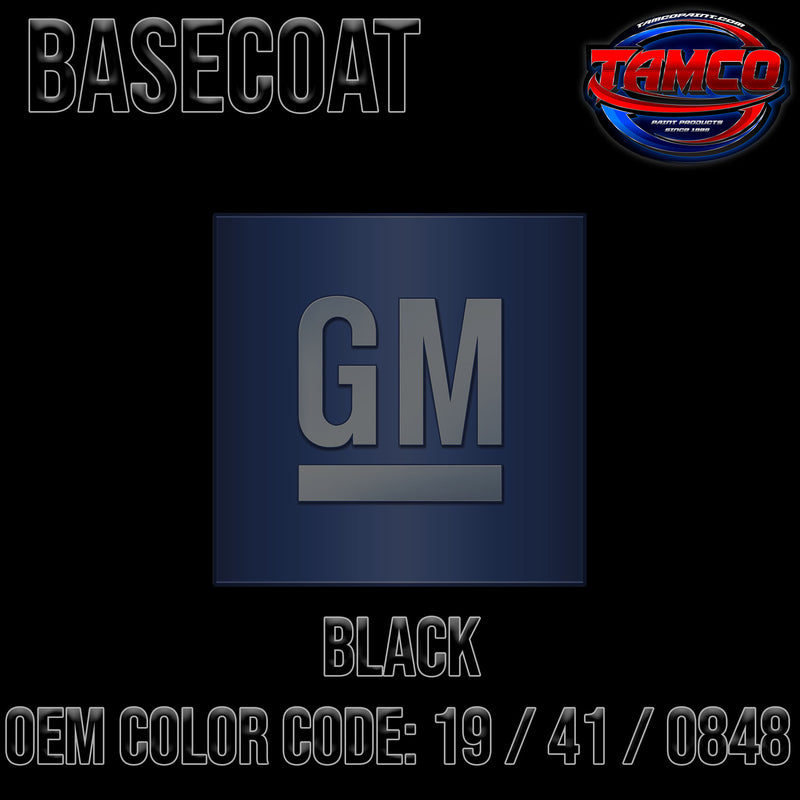 GM Black | A / 900 / 19 / 41 / 0848 | 1954-2020 | OEM Basecoat