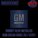 GM Bright Blue Metallic | 23 / 8751 | 1986-1987 | OEM Basecoat