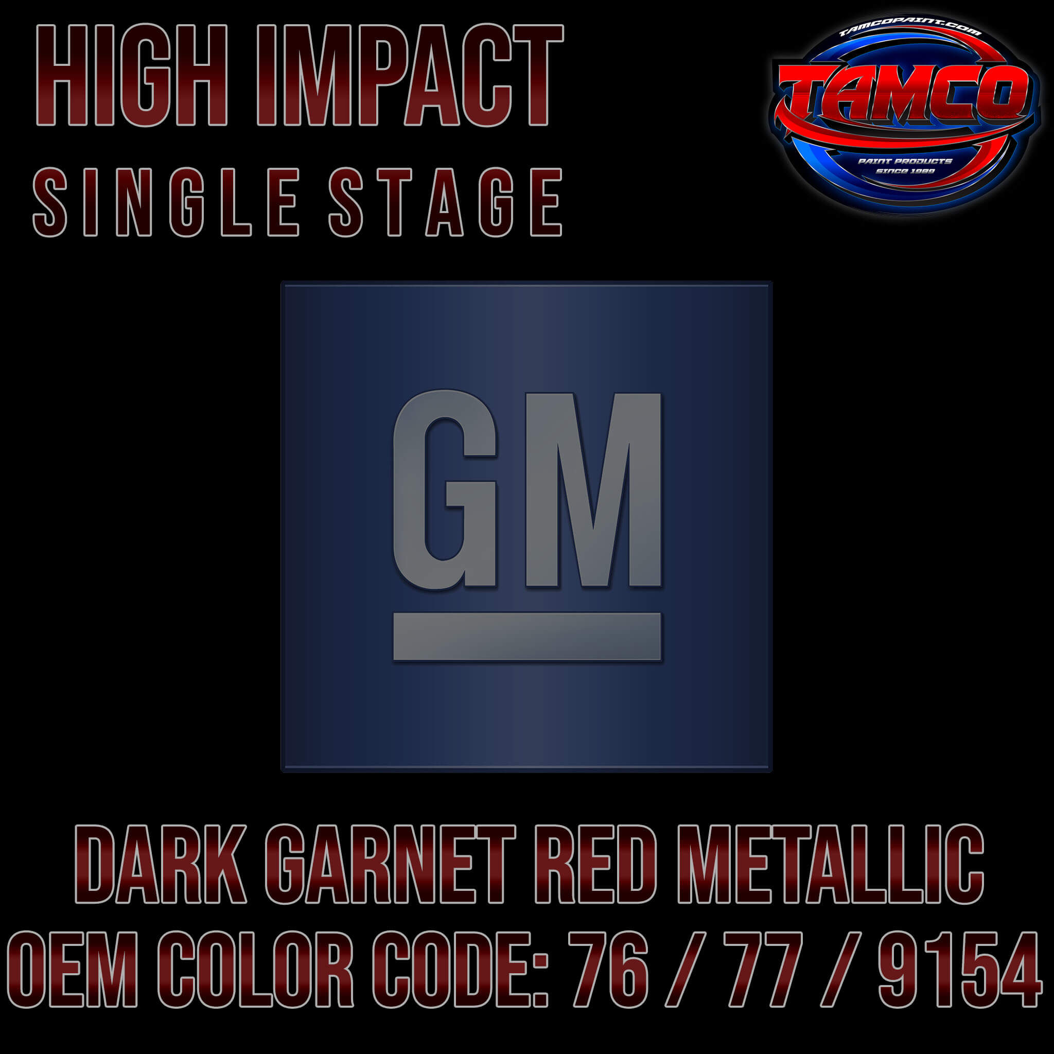 GM Dark Garnet Red Metallic 