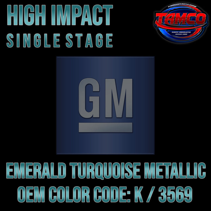 GM Emerald Turquoise Metallic | K / 3569 | 1967 | OEM High Impact Single Stage