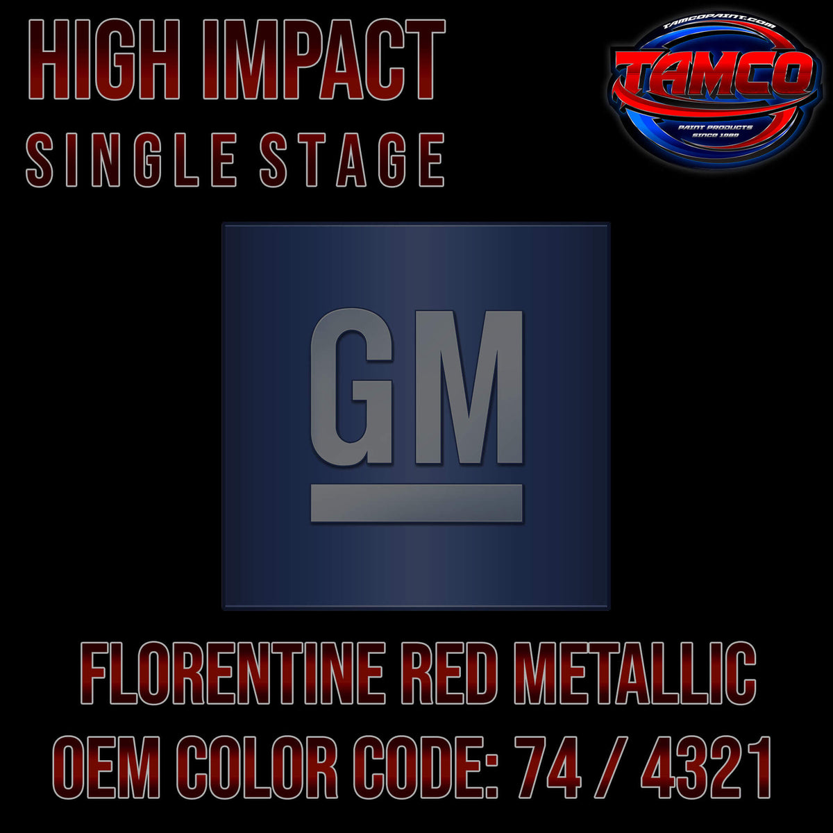 GM Florentine Red Metallic | 74 / 4321 | 1973 | OEM High Impact Single