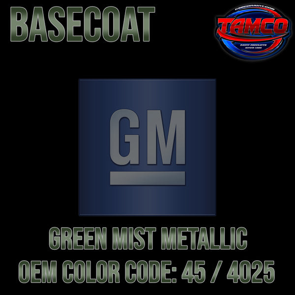 GM Green Mist Metallic | 45 / 4025 | 1970 | OEM Basecoat