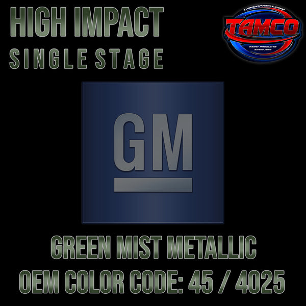 GM Green Mist Metallic | 45 / 4025 | 1970 | OEM High Impact Single Stage
