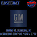 Tamco Paint GM Indigo Blue OEM Color Code: 39 / 5IW / 9792 Basecoat