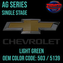 Tamco Paint Chevrolet Light Green Code 503 / 5139 OEM AG Series Single Stage