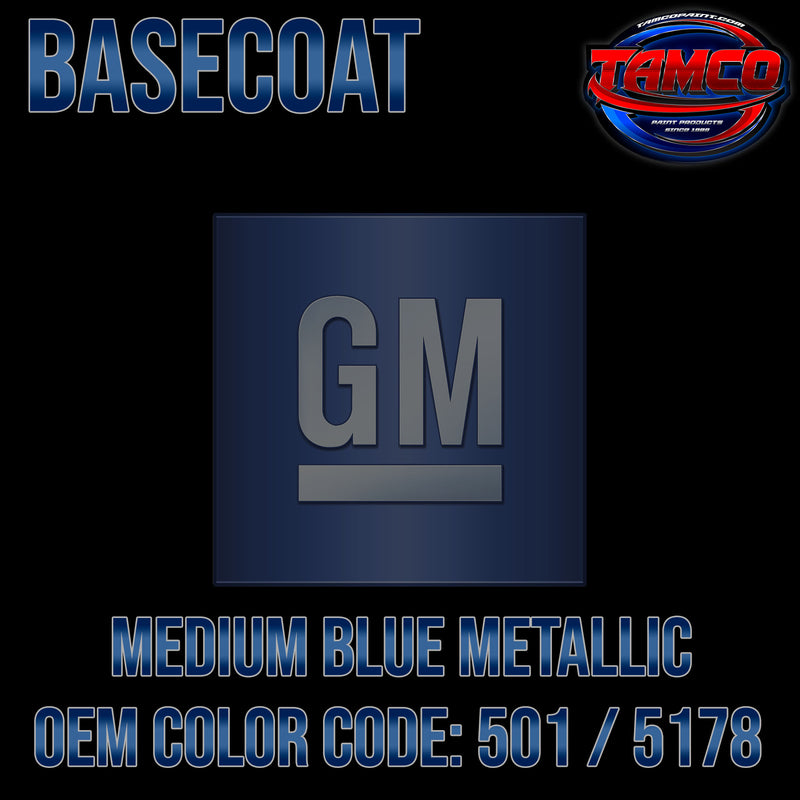 GM Medium Blue Metallic | 501 / 5178 | 1970 | OEM Basecoat