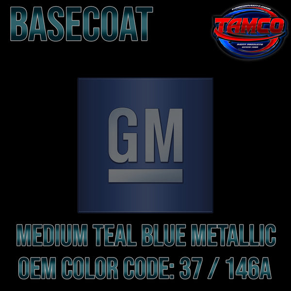GM Medium Teal Blue Metallic | 37 / 146A | 1994-1996 | OEM Basecoat