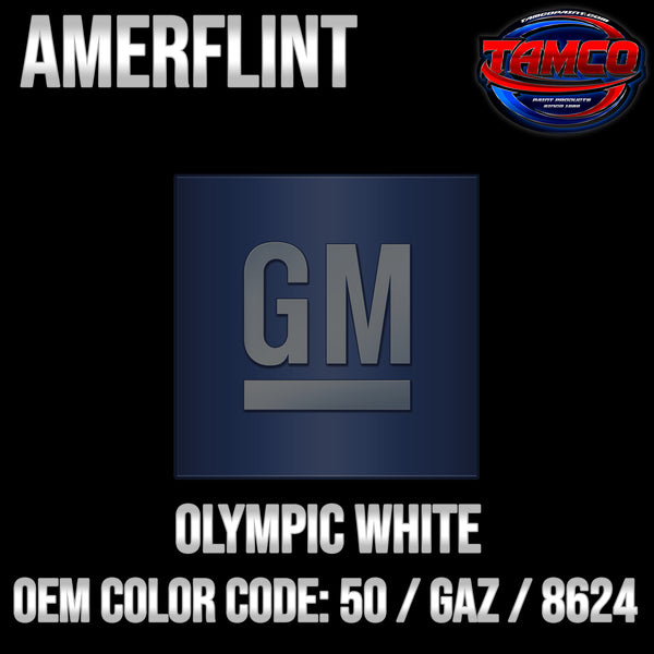 GM Olympic White | 50 / GAZ / 8624 | 1984-2024 | OEM Amerflint II Series Single Stage