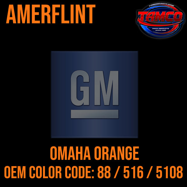 GM Omaha Orange | 516 | 1930-1965 | OEM Amerflint II Series Single Stage