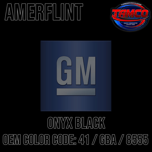 GM Onyx Black | 41 / GBA / 8555 | 1959-2023 | OEM Amerflint II Series Single Stage