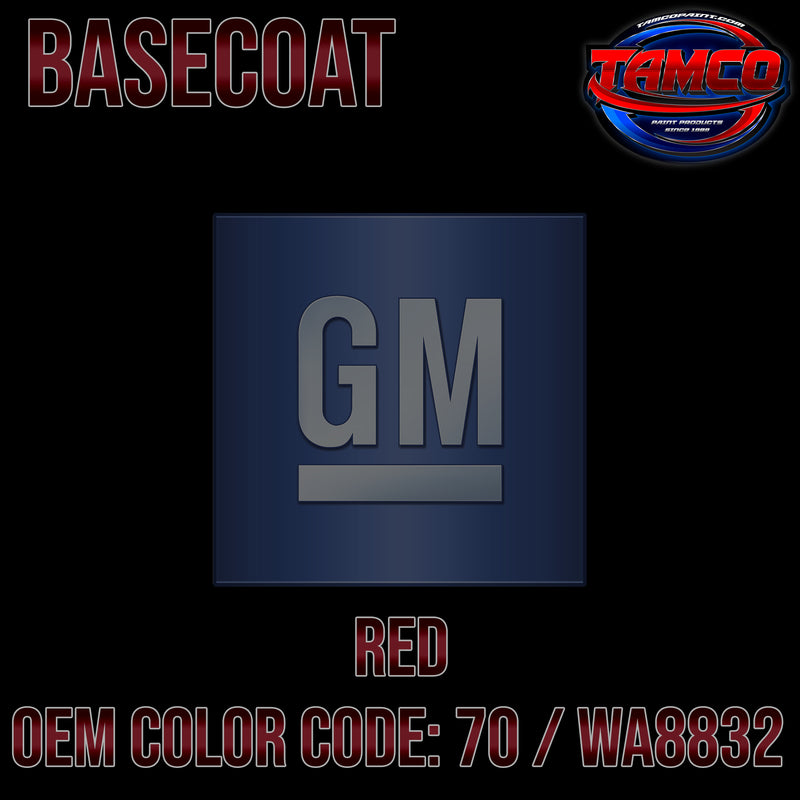 GM Red | 70 / WA8832 | 1986-1991 | OEM Basecoat