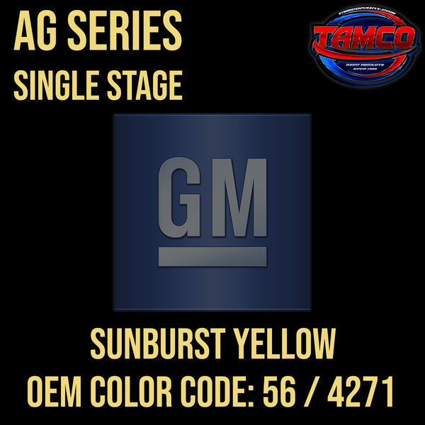GM Sunburst Yellow | 56 / 4271 | 1972 | OEM AG Series Single Stage