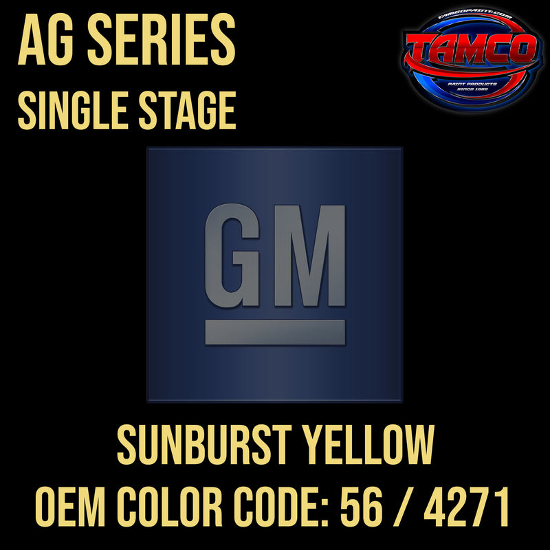 GM Sunburst Yellow | 56 / 4271 | 1972 | OEM AG Series Single Stage
