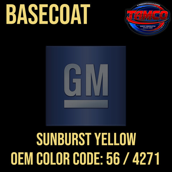 GM Sunburst Yellow | 56 / 4271 | 1972 | OEM Basecoat