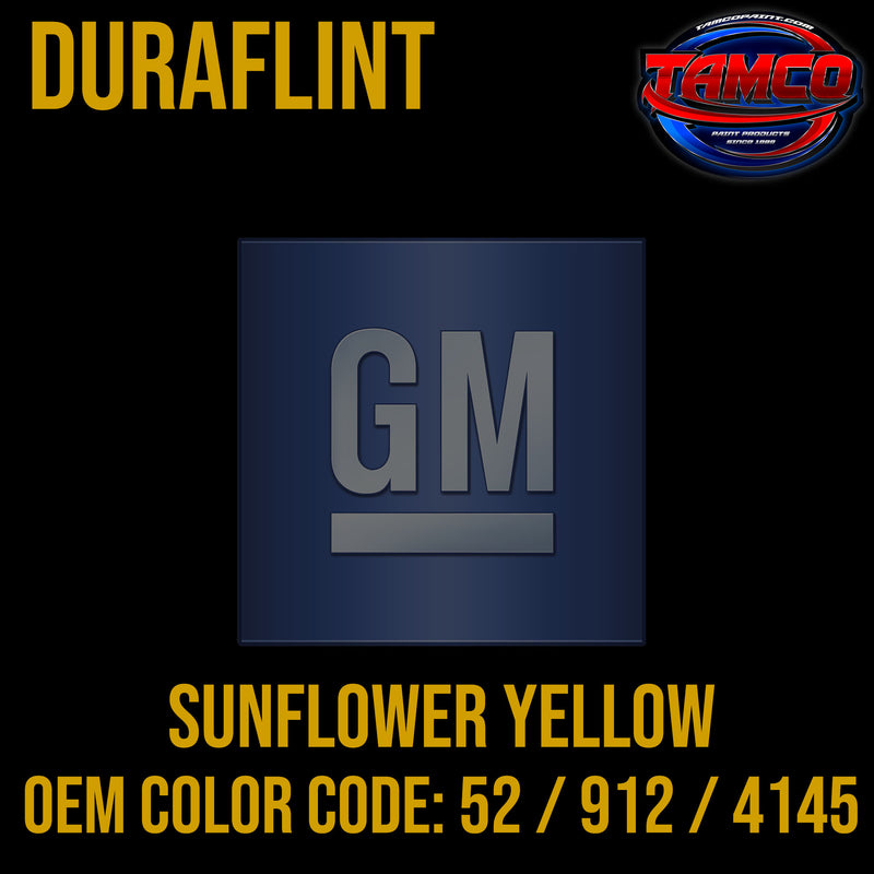GM Sunflower Yellow | 52 / 912 / 4145 | 1970-1972 | OEM DuraFlint Series Single Stage