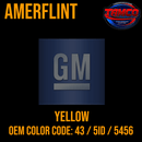 Tamco Paint GM Yellow OEM Color Code: 43 / 5ID / 5456 Amerflint