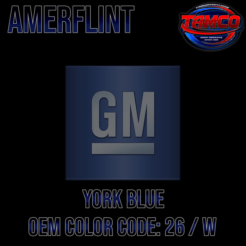 GM York Blue | 26 / W | 1960-1962 | OEM Amerflint II Series Single Stage