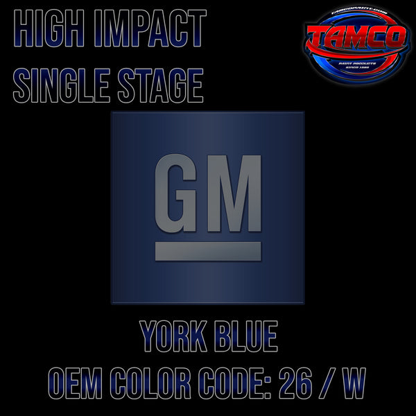 GM York Blue | 26 / W | 1960-1962 | OEM High Impact Series Single Stage