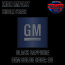 GM Black Sapphire Code 28 OEM High Impact Single Stage 