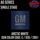Tamco Paint GM Arctic White Code C / 936 / 2661 OEM AG Series Single Stage