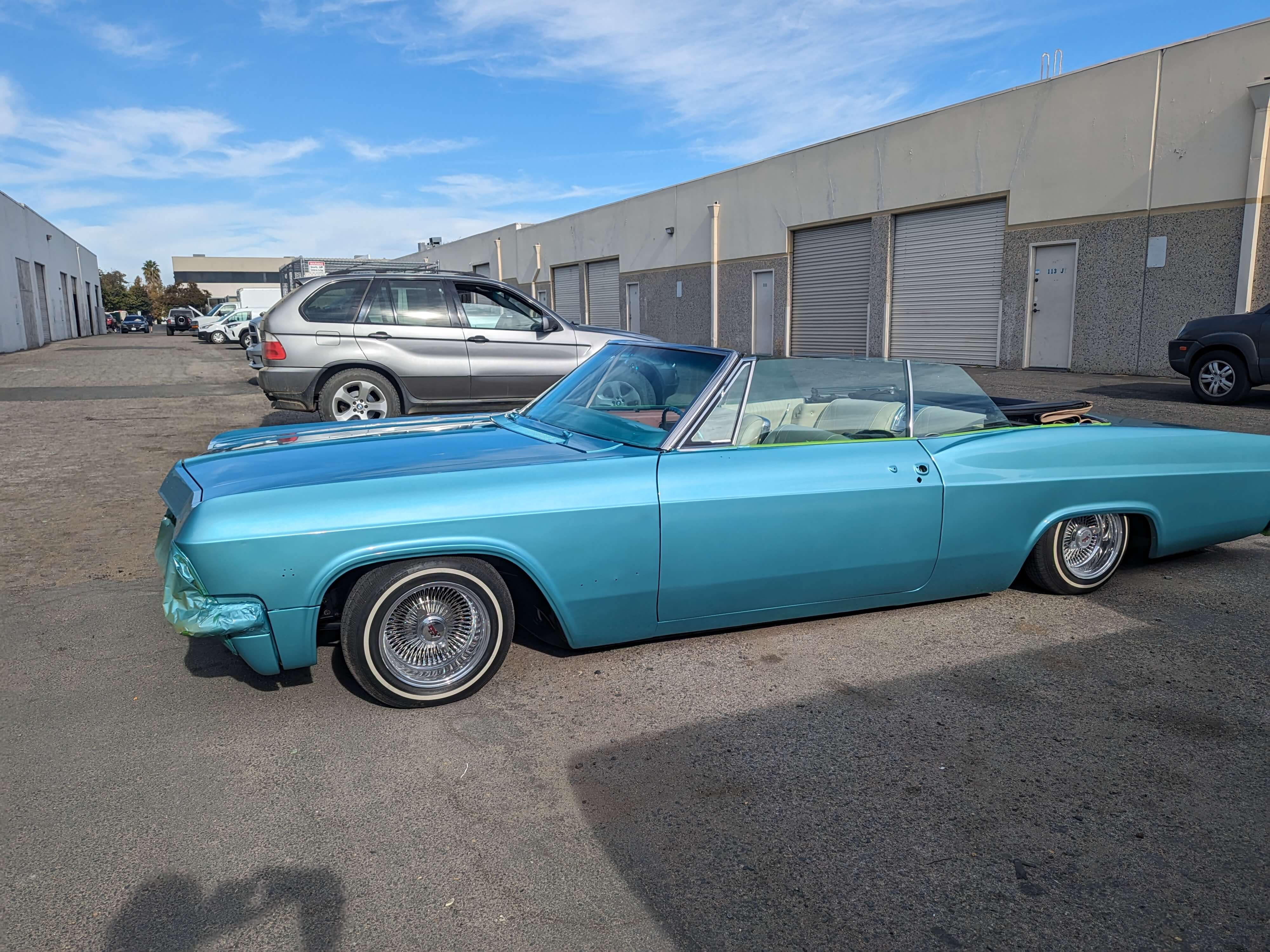 Tamco Paint GM Artesian Turquoise and Stellar Blue on 1960 Chevrolet Impala