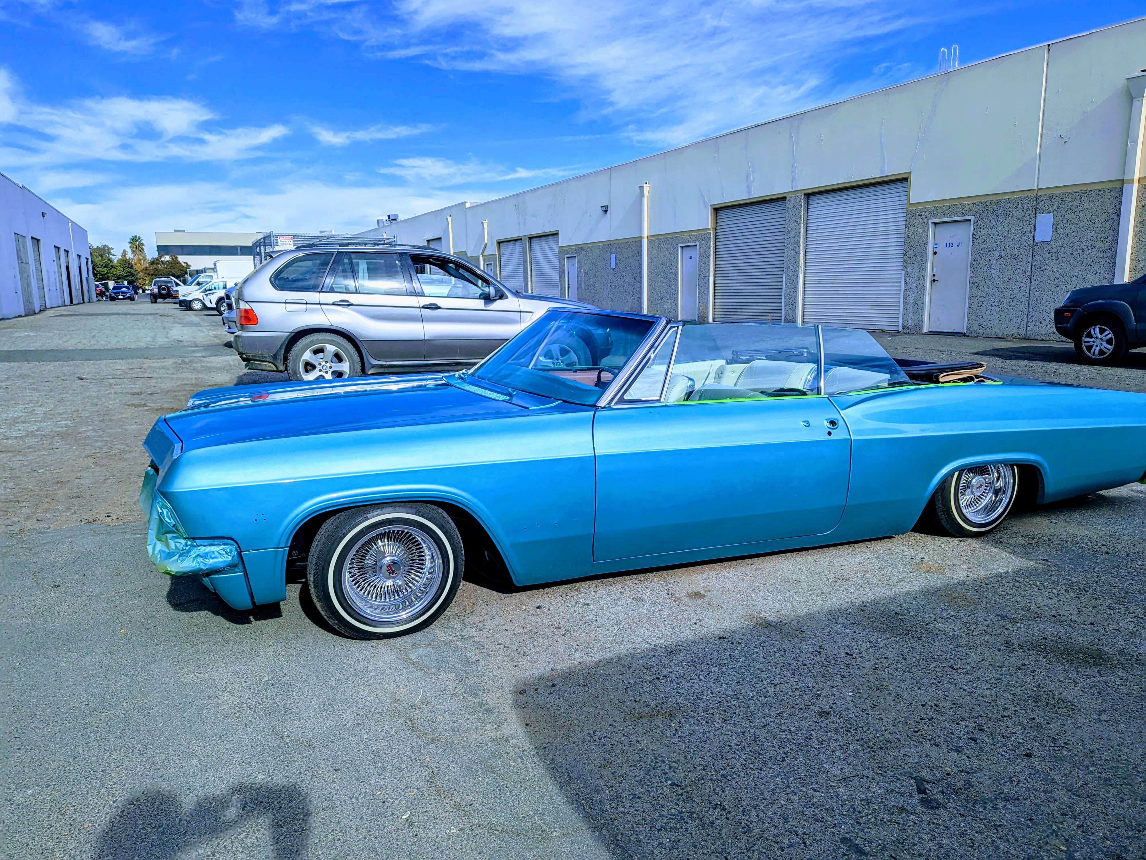 Tamco Paint GM Artesian Turquoise and Stellar Blue on 1960 Chevrolet Impala