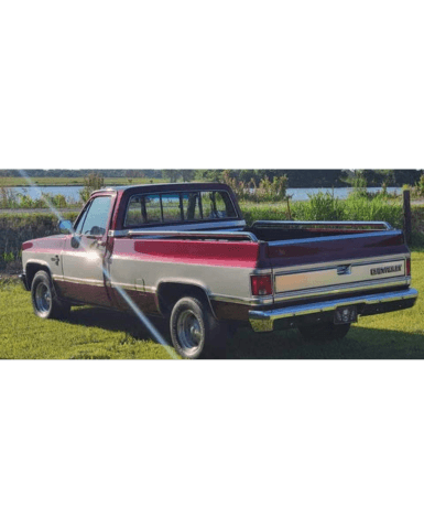 Tamco Paint GM Cherry Red and Slick Silver Metallic in Chevrolet C10