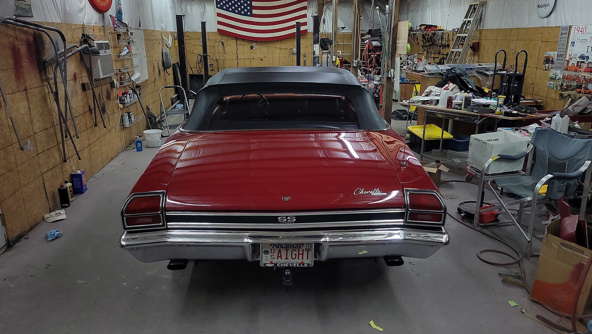 Tamco Paint GM Garnet Red in 1969 Chevrolet Chevelle SS Convertible