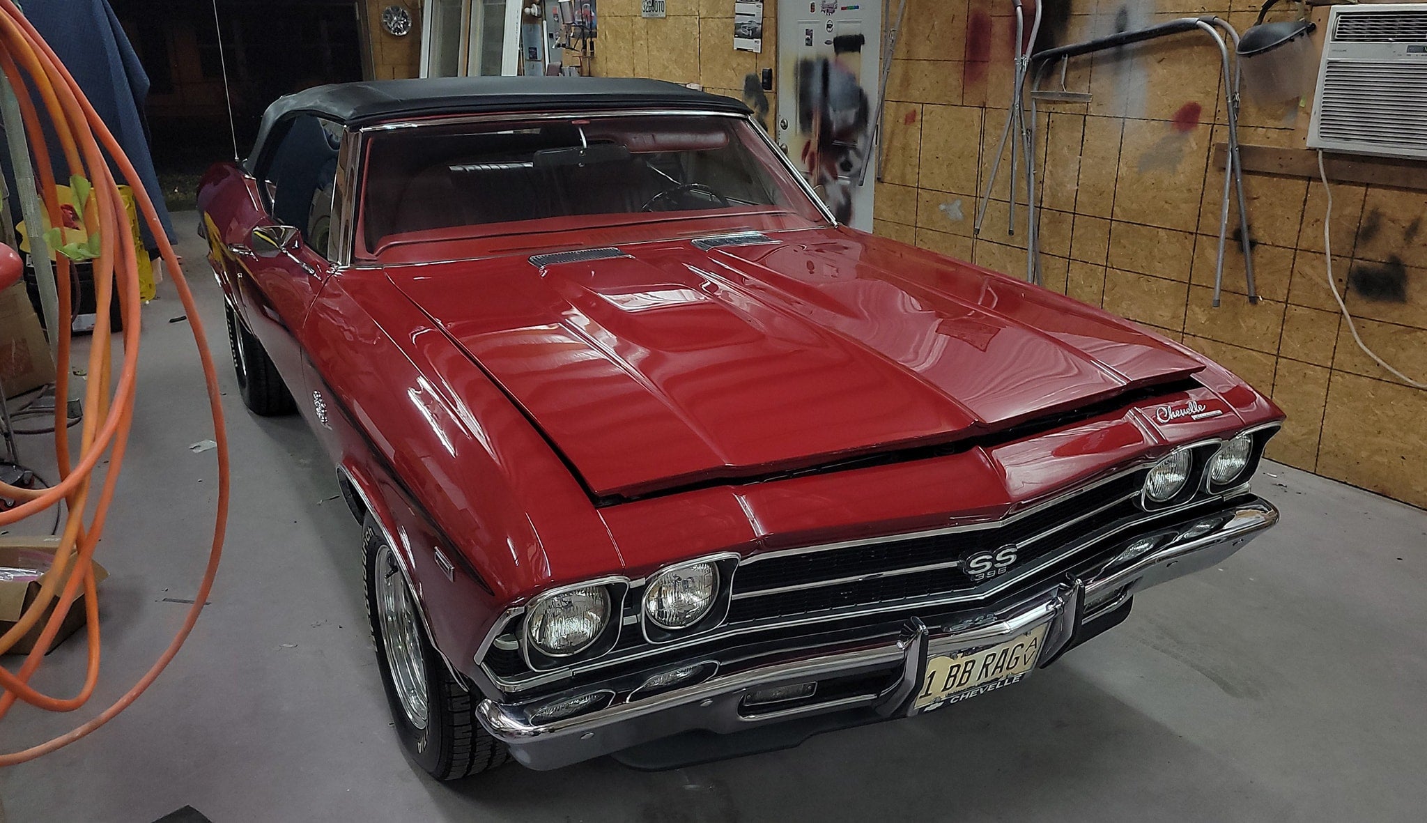Tamco Paint GM Garnet Red in 1969 Chevrolet Chevelle SS Convertible