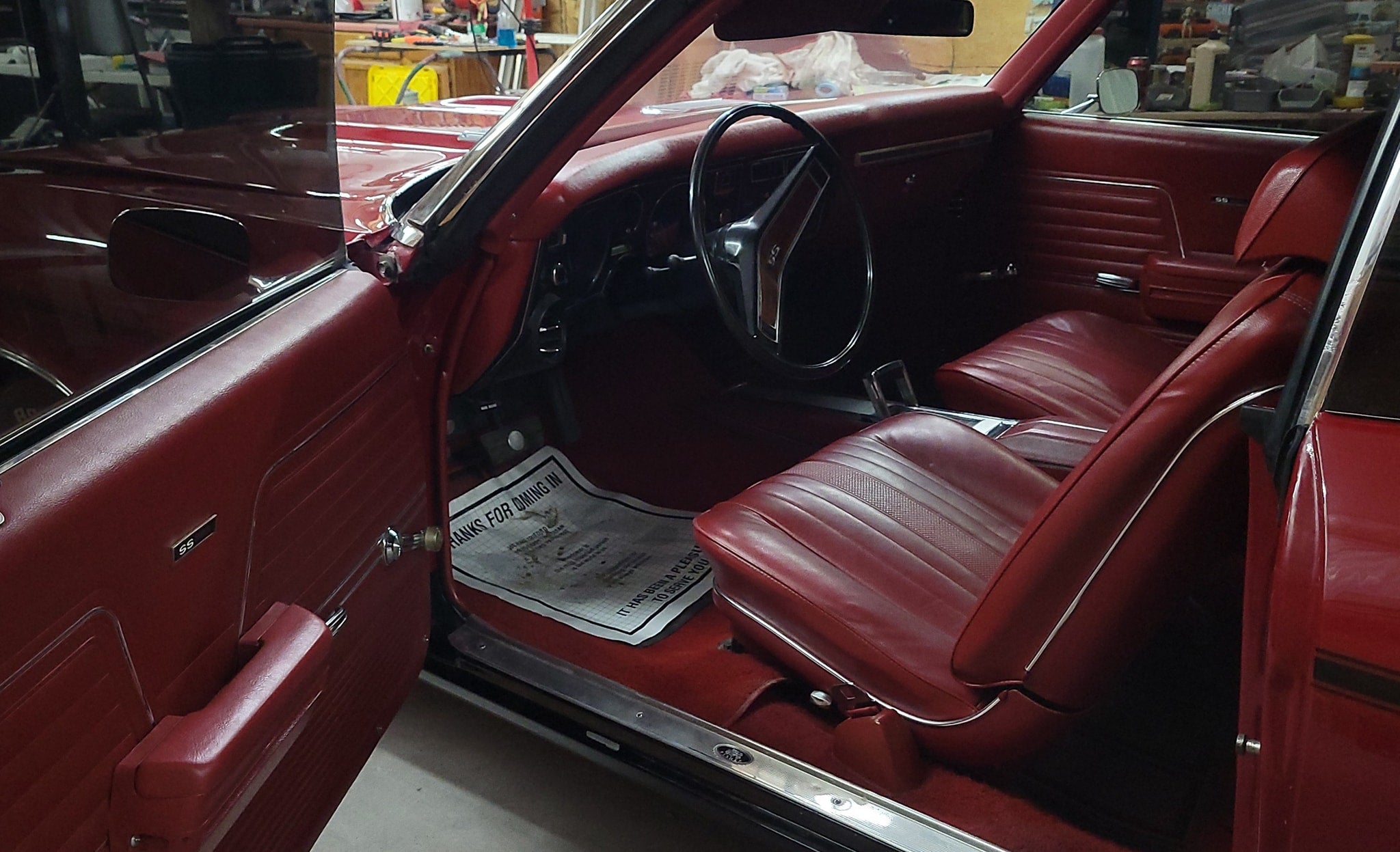 Tamco Paint GM Garnet Red in 1969 Chevrolet Chevelle SS Convertible
