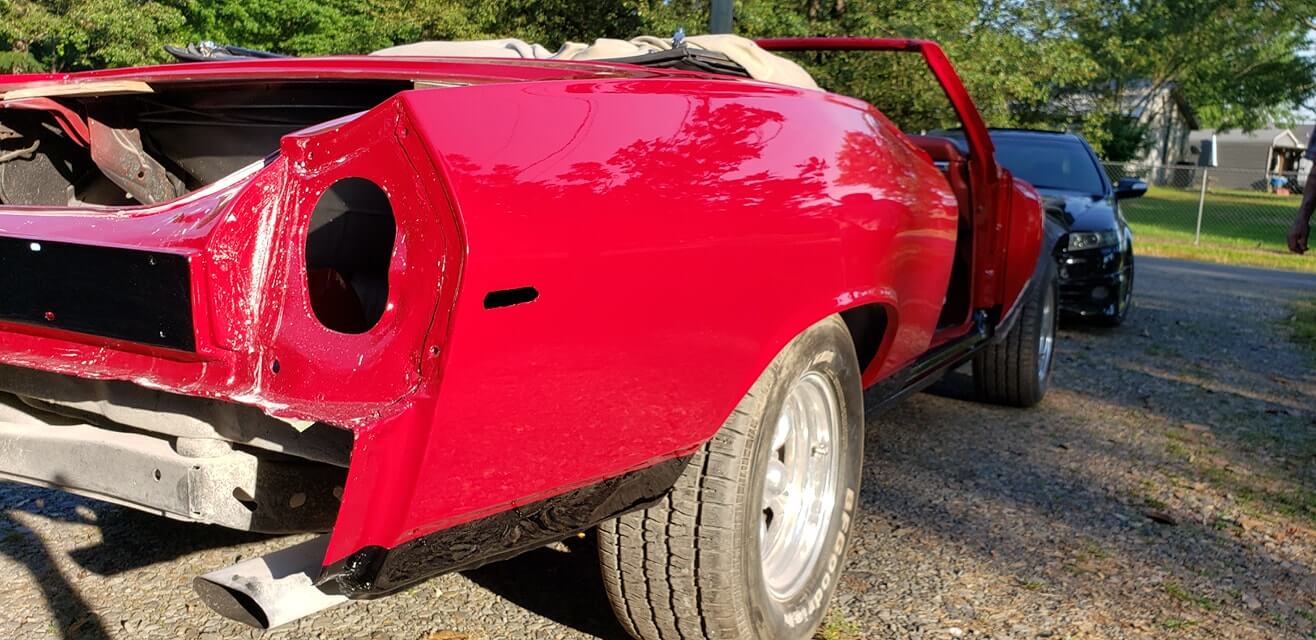 Tamco Paint GM Garnet Red in 1969 Chevrolet Chevelle SS Convertible